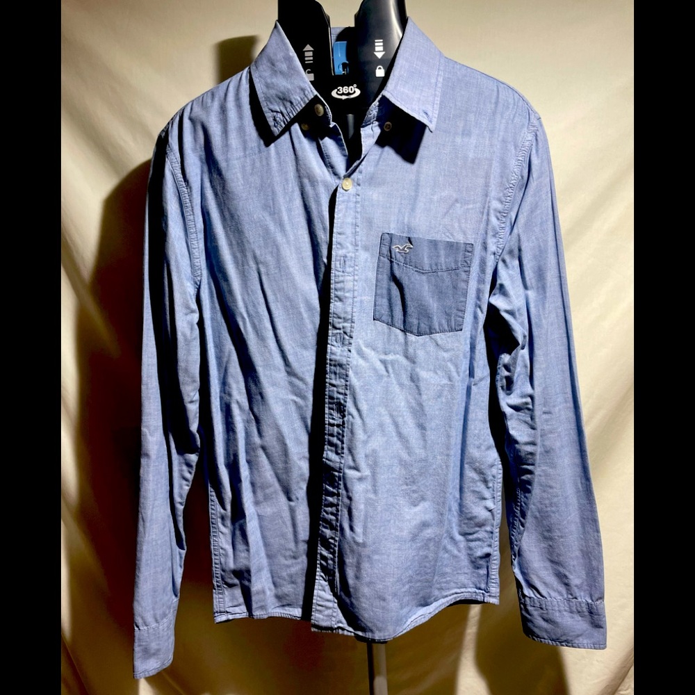 Hollister M Light Blue Long Sleeve